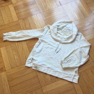 Lou & grey signature soft drawstring cowl top